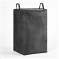 Laundry Basket Bag Foldable Drawstring Clothes Bin Organiser Faux Linen Handles