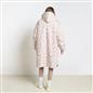 OHS Coat Drying Robe Animal Print Sherpa Lined Water Resistant Oversized