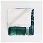 OHS Tartan Throw Sherpa Fleece Plush Flannel Blanket Warm Xmas Soft Bedspread