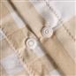 OHS Gingham Duvet Cover Bedding Set Check Quilt Pillowcase Reversible