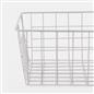 Wire Storage Basket Organiser Tidy Clothing Towel Holder Space Saving Solution