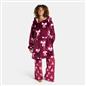 OHS Bows Print Hooded Blanket Adult Kids Sherpa Lined Winter Family Hoodie