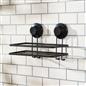 OHS Suction Shower Caddy Organiser Wall Mounted Bathroom Shelf Rust Resistant