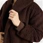 OHS Waterfall Cardigan Warm Teddy Fleece Open Front Wrap Loungewear Outwear