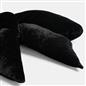 OHS Bow Shaped Cushion Velvet Decorative Filled Scatter Pillow Gift