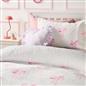 OHS Bows Fleece Bedding Set Winter Warm Sherpa Duvet Cover with Pillowcase