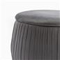 Ottoman Storage Stool Matte Velvet Pleated Home Decor Vanity Pouffe Chair Seat