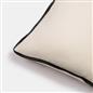 OHS Piped Edge Cushion Covers Matte Velvet Soft Luxury 2/4 Square Pillowcases