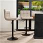Bar Stool Faux Leather Adjustable 2 Kitchen Breakfast Counter Swivel Seat Chair