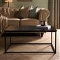 OHS Coffee Table Marble Bedside End Living Room Modern Metal Frame Home Decor