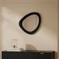 OHS Wall Mirror Matte Velvet Irregular Home Decor Vanity Living Room Bedroom