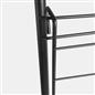 Over The Door Tiered Foldable Drying Rack Towel Storage Organiser Rail Hanger