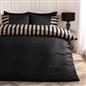 OHS Stripe Edge Bedding Set Microfibre Duvet Cover with Pillowcase