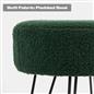 Stool Boucle Fleece Chair Dressing Table Vanity Seat Pouffe Home Spa Foot Rest