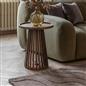 OHS Ivy Side Table Slatted Engineered Wood Living Room Bedroom Bedside