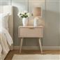 OHS Venice Nightstand Bedside Table 1 Drawer End Side Storage Cabinet