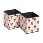 OHS Bows Storage Box Cube Folding Multipack Space Saving Shoe Toy Organiser