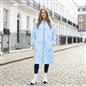 OHS Bows Print Drying Changing Robe Sherpa Lined Water Resistant Oversized Coat