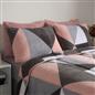 OHS Geometric Teddy Fleece Coverless Duvet Quilt Bedding Set 10.5 TOG Pillowcase