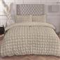 OHS Filled Quilted Seersucker Duvet Cover Bedding Set