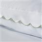 OHS Scallop Edge Bedding Set Microfibre Contrast Duvet Cover with Pillowcase