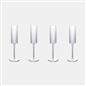 OHS Plastic Glasses Set of 2/4 Reusable Flute Champagne Cocktail Glass Picnic
