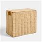 OHS Collapsible Laundry Basket Woven Folding Hamper Bathroom Corner Storage