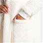 OHS Waterfall Long Cardigan Warm Teddy Fleece Open Front Wrap Loungewear Outwear