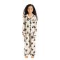 OHS Bows Pyjama Set Kids Button Through Baby Fleece Family Loungewear Nightwear