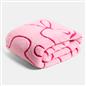 OHS Bows Throw Tufted Teddy Fleece Blanket Winter Soft Warm Bedspread