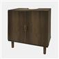 OHS Under Sink Bathroom Cabinet Ribbed Engineered Wood Storage Organiser