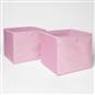 OHS Multi Pack of Matte Velvet Storage Boxes Stylish Foldable Set Square Cube