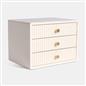 OHS Ribbed Desktop Drawers Organiser Freestanding Tabletop Cabinet Storage Unit