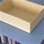 OHS Scallop Edge Organiser PP Plastic Box Tub Storage Bin Container Home Decor
