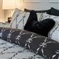 OHS Bow Lattice Bedding Set Microfibre Reversible Duvet Cover with Pillowcase