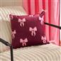 OHS Bows Cushion Covers Matte Velvet Living Room Square Pillowcases Home Decor