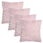 OHS Thick Rib Cushion Covers Faux Fur Soft Fleece Square Pillowcases Home Decor