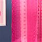 OHS Pompom Tufted Voile Net Curtains Pair 2 Window Panels Slot Top Set 55