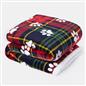 Check Fleece Pet Blanket Throw Over Bed Supersoft Plush Sherpa Warm Chair Sofa