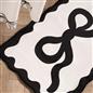 OHS Bows Bath Mat Soft Velvet Quick Dry Non-Slip Bathroom Shower Rug