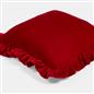 OHS Frill Cushion Covers Velvet Plush Luxury Square Pillowcases Home Decor