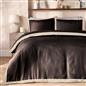 OHS Contrast Border Bedding Set Soft Microfibre Duvet Cover with Pillowcases