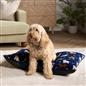 OHS Print Pet Bed Fleece Paw Checks Leopard Stripes Xmas Calming Cushion Dog Cat
