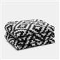 Geo Tile Throw Over Bed Blanket Travel Garden Chair Soft Fleece Warm Bedspread