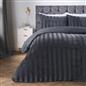 OHS Velvet Stripe Duvet Cover with Pillowcase Cosy Bedding Set