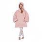Hoodie Blanket Fluffy Long Fibre Sherpa Fleece Kids Oversized Sweatshirt Throw