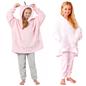 Dreamscene Unicorn Hoodie Blanket Oversized Sherpa Fleece Kids Plush Soft Warm