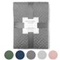 Brentfords Geo Quilted Bedspread Blanket Pinsonic Throw Large Sofa Bed Comforter
