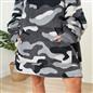 Dreamscene Camo Oversized Hoodie Blanket Giant Hiking Wearable Sherpa Sweatshirt