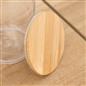 Clear Storage Tub with Lid Pasta Dry Food Container Fresh Durable Plastic Bamboo